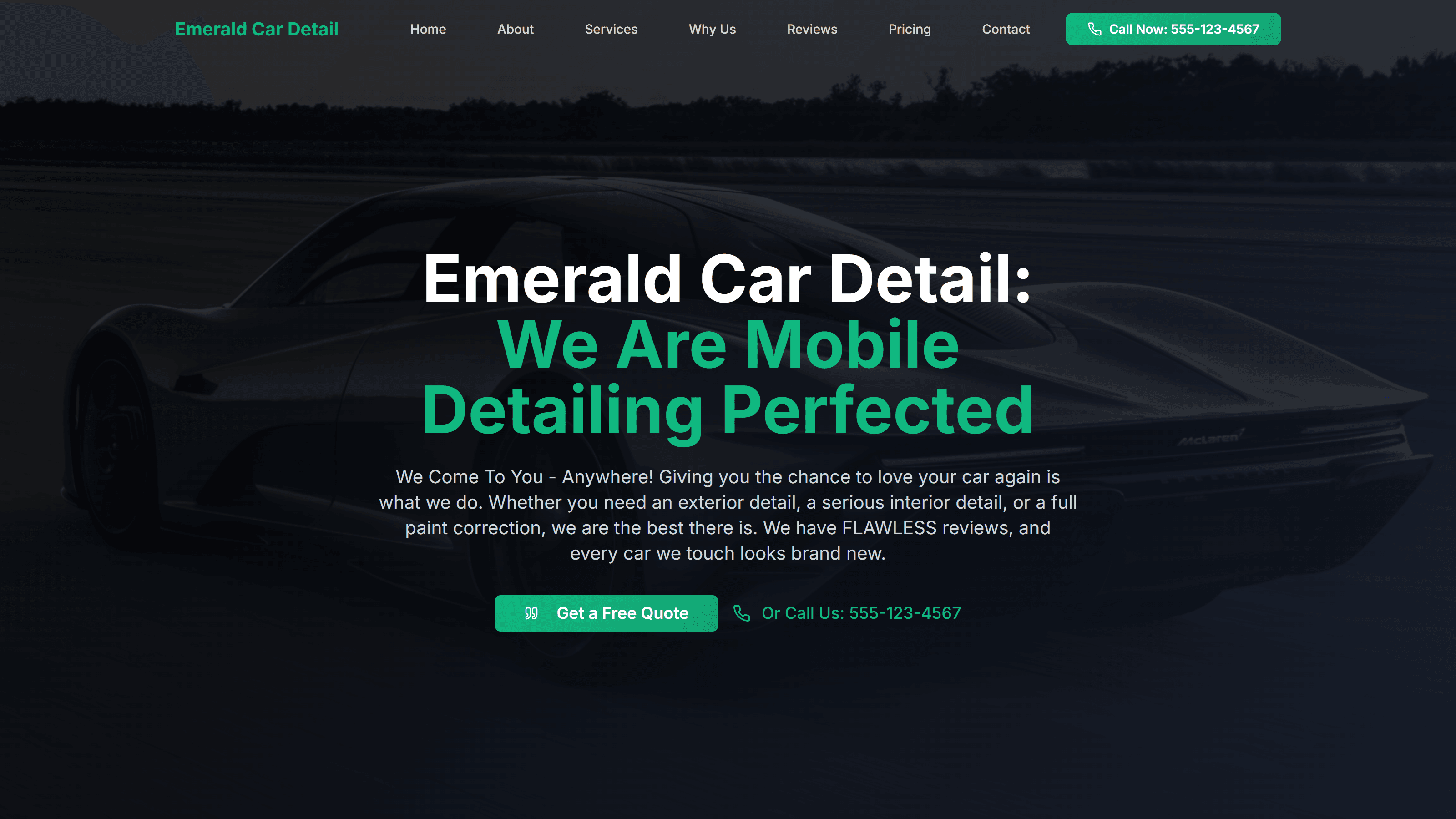Emerald Car Detail